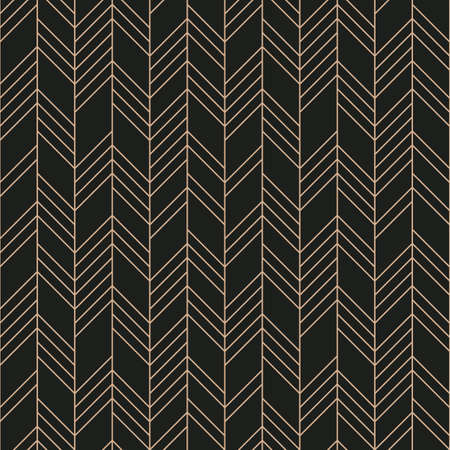 Abstract Geometric Seamless Pattern on black background. Vector illustrationのイラスト素材