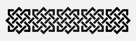 Arabic border decorative design element. Vector illustrationのイラスト素材
