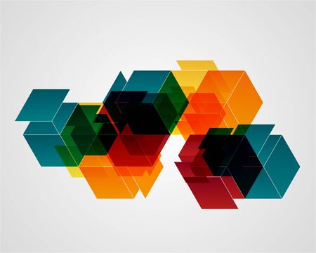 Abstract geometric shapes background vector illustrationのイラスト素材