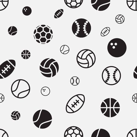Stock sport ball seamless pattern texture backgroundのイラスト素材
