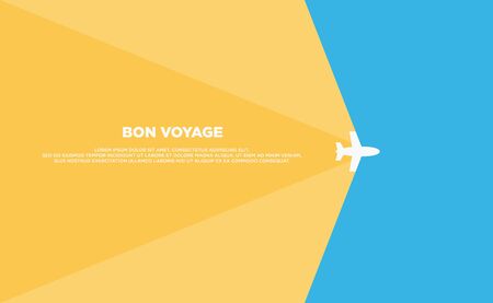 Travel background template, poster, layout flat design vector illustrationのイラスト素材