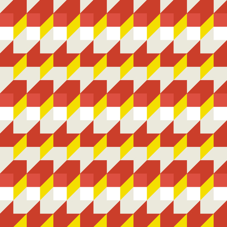 Retro vintage geometric seamless pattern background, vector illustrationのイラスト素材