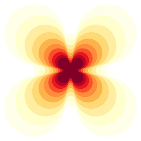 Abstract flower isolated illustration.