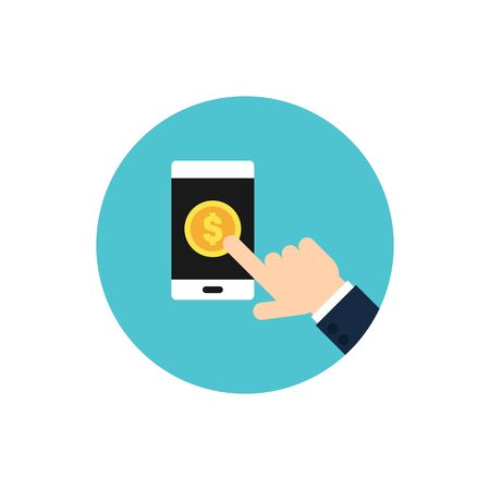 Modern internet advertising concept, vector illustrationのイラスト素材