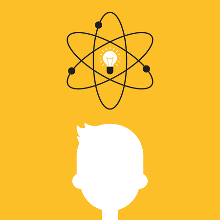 Imagination and creative innovation idea concept flat design, vector illustrationのイラスト素材