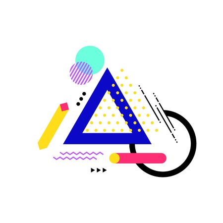 Abstract modern decorative geometric shapeのイラスト素材