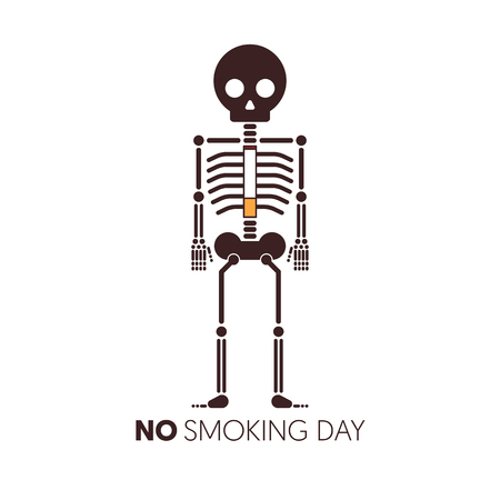 no smoking and world no tobacco day poster template background, vector illustrationのイラスト素材