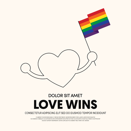 LGBT community poster template background. Design element template can be used for backdrop, brochure, banner, publication, vector illustrationのイラスト素材
