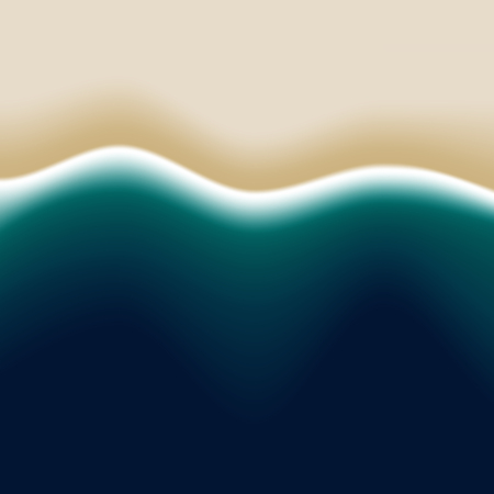 Tropical beach in summer background, vector illustrationのイラスト素材