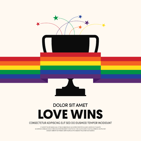 LGBT community poster design template background. Design element template can be used for backdrop, brochure, banner, publication, vector illustrationのイラスト素材