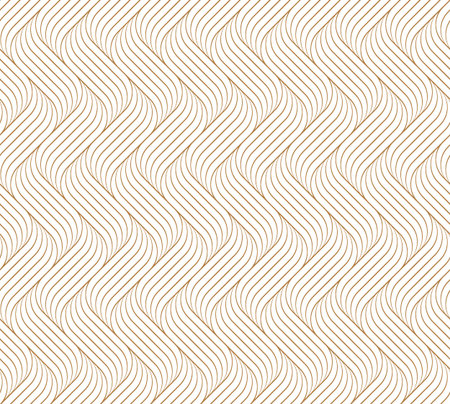 Abstract seamless geometric stripe luxuary gold art line pattern background, vector illustrationのイラスト素材