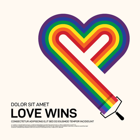 LGBT community poster design template background, vector illustrationのイラスト素材