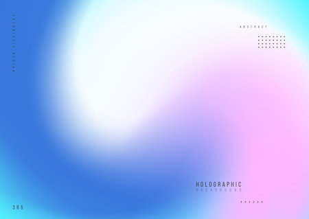 Holographic poster background futuristic modern style with pastel gradient mesh. Design element...