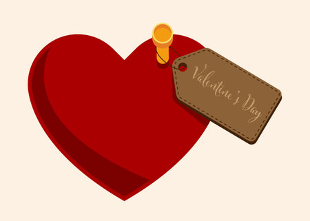 Happy valentineâs day concept background decorative with red heart. Graphic design element can be used for poster, backdrop, publication, brochure, banner, vector illustrationのイラスト素材