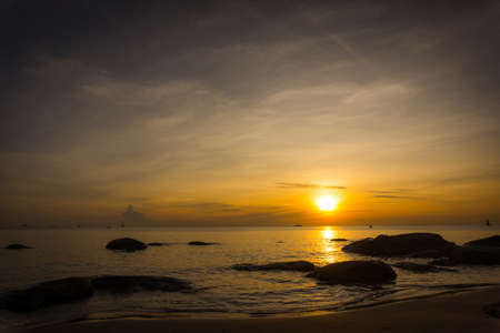 Natural seascape during sunriseの写真素材