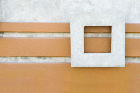 Concrete wall with square frame backgroundの写真素材
