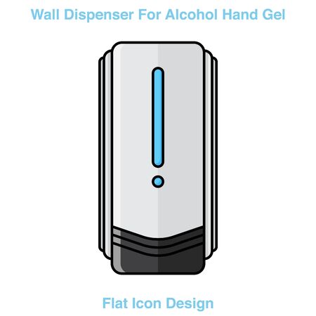 Hand wash. Hand sanitizer. Alcohol-based hand rub. Rubbing alcohol. Wall mounted soap dispenser. Wall hanging hand wash container. Protection from germs such as coronavirus (Covid-19) icon designのイラスト素材