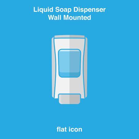 Pump Hand wash. Hand sanitizer. Alcohol-based hand rub. Rubbing alcohol. Wall mounted soap dispenser. Wall hanging hand wash container. Protection from germs such as coronavirus (Covid-19) icon designのイラスト素材