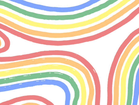Pride Abstract textured canvas design for card template. rainbowのイラスト素材