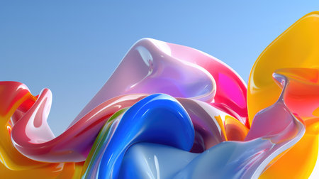 Abstract generated placeholder image, soft gradients and AI-style compositionの素材