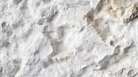 A close-up view of a textured white stone surface showcasing delicate patterns and rugged features suitable for creative backgrounds and designs.の素材