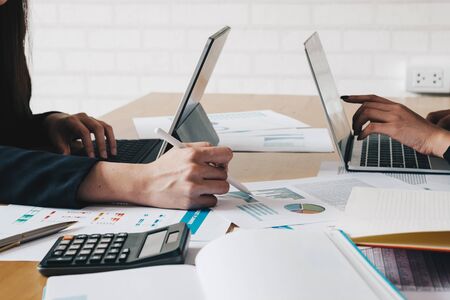 Business Accounting people meeting working with new startup projectの写真素材