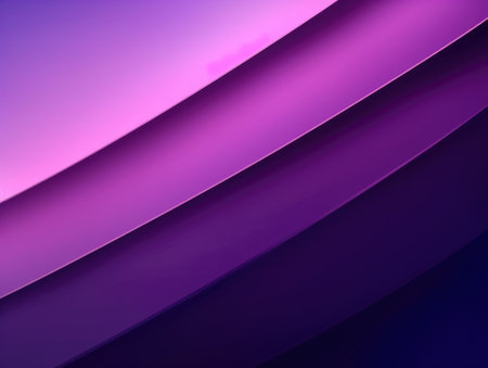 Abstract purple waves background. Generative AI.の素材