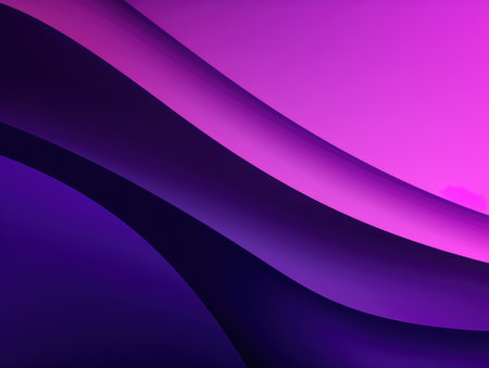 Abstract purple waves background. Generative AIの素材