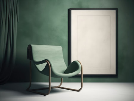 Yellow Japanese style living room with wooden decoration. Generative AIの素材