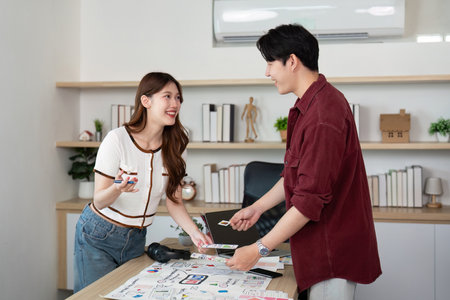 UX and UI Design Collaboration in Creative Workspace.