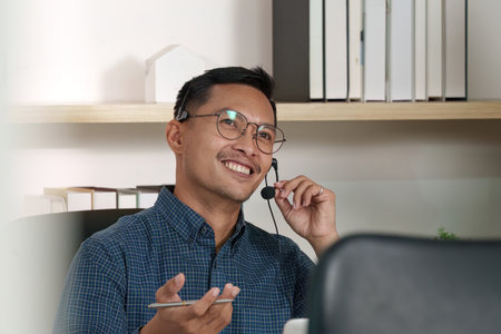Call Center Team Collaborating on Customer Support Solutions