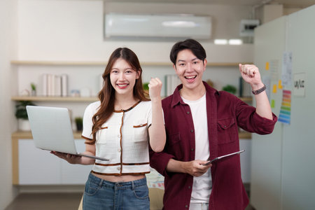 Excited Team Celebrating UX UI Design Success