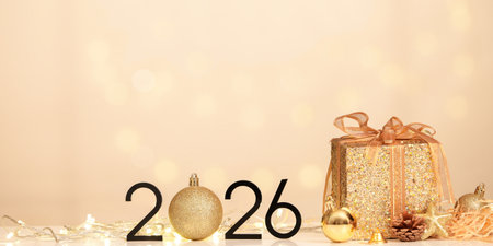 Holiday Gift. Sparkling present and ornament for 2026.