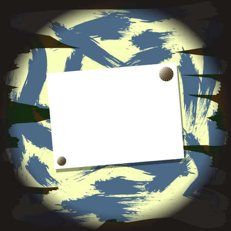 ananouncement paper painted wallのイラスト素材