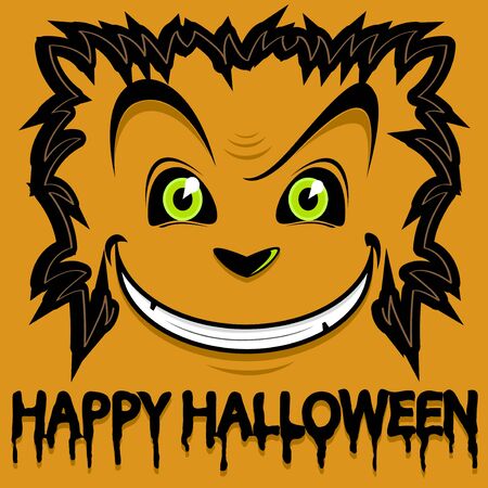 halloween monster background vectorのイラスト素材