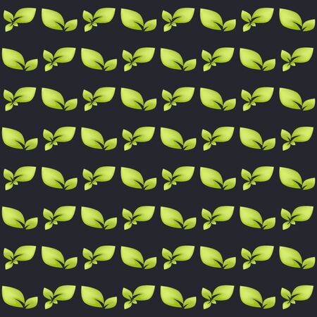 leaves seamless floral backgroundのイラスト素材