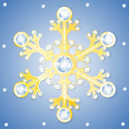 jewelry diamonds winter snowflakesのイラスト素材
