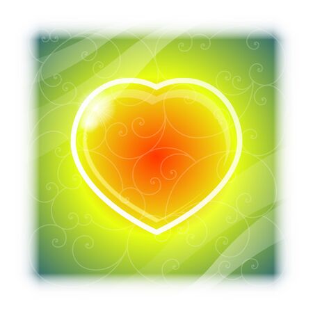 love heart Valentine s Day background vectorのイラスト素材