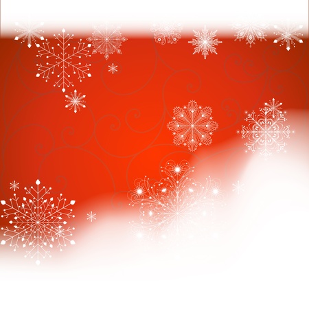 beautiful winter New Year background vectorのイラスト素材