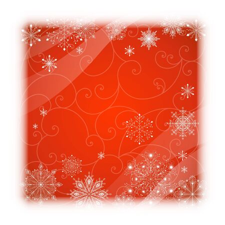 beautiful winter New Year background vectorのイラスト素材