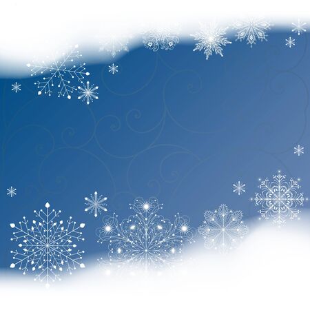 beautiful winter New Year background vectorのイラスト素材
