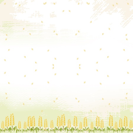 wheat cereals bread background vectorのイラスト素材