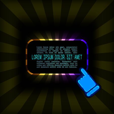 background cover icon neon sign vintage abstractのイラスト素材