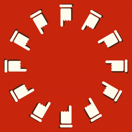 hands thumbs signs icons backgroundのイラスト素材