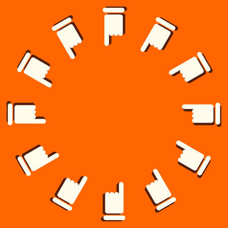 hands thumbs signs icons backgroundのイラスト素材