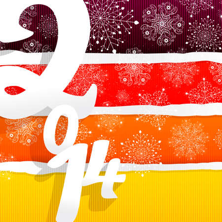 New Year 2014 or Christmas X-mas backgroundのイラスト素材