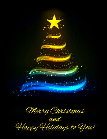 christmas or new year greeting cardのイラスト素材