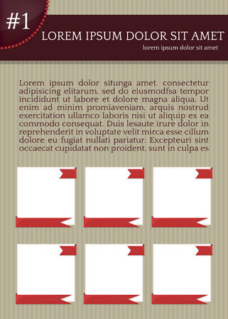 template frames, chart, flyer, sheet, tableのイラスト素材