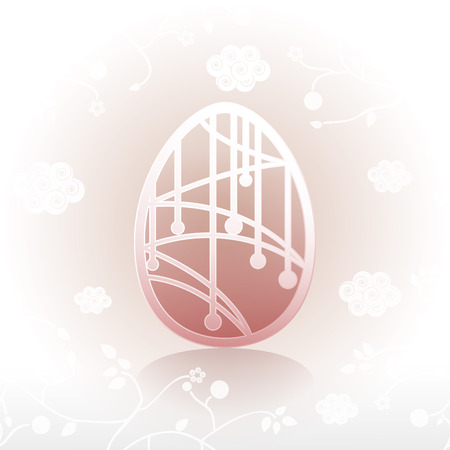 Easter egg ornate pattern design 05のイラスト素材