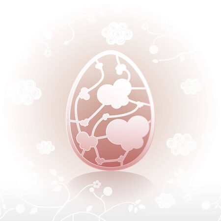 Easter egg ornate pattern design 03のイラスト素材
